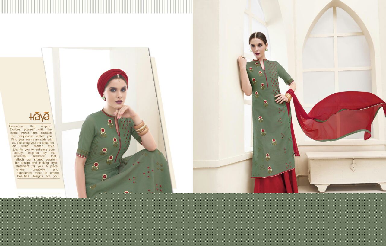 glam By Haya 5971 To 5982 Series Bollywood Beautiful Stylish Designer Floral Embroidered Party Wear Occasional Wear Pure Cotton Dresses At Wholesale Price