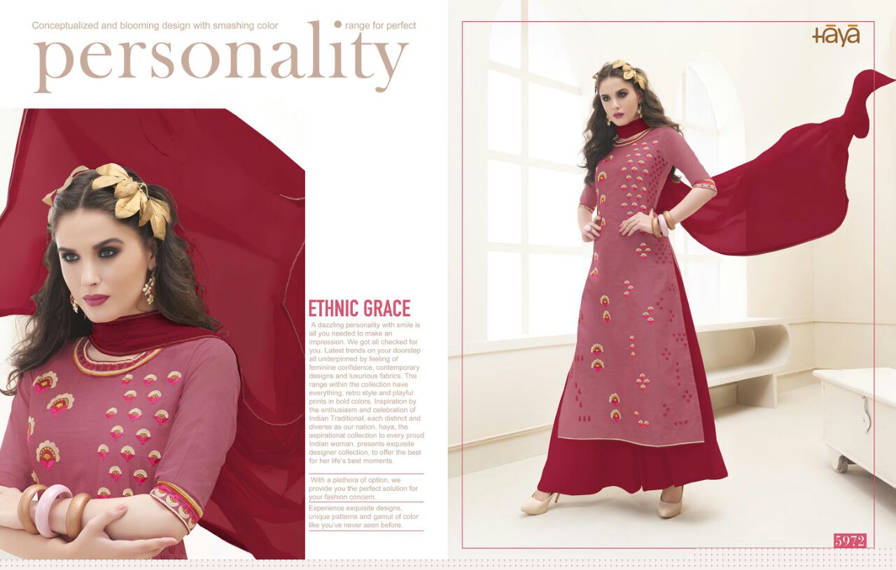 glam By Haya 5971 To 5982 Series Bollywood Beautiful Stylish Designer Floral Embroidered Party Wear Occasional Wear Pure Cotton Dresses At Wholesale Price