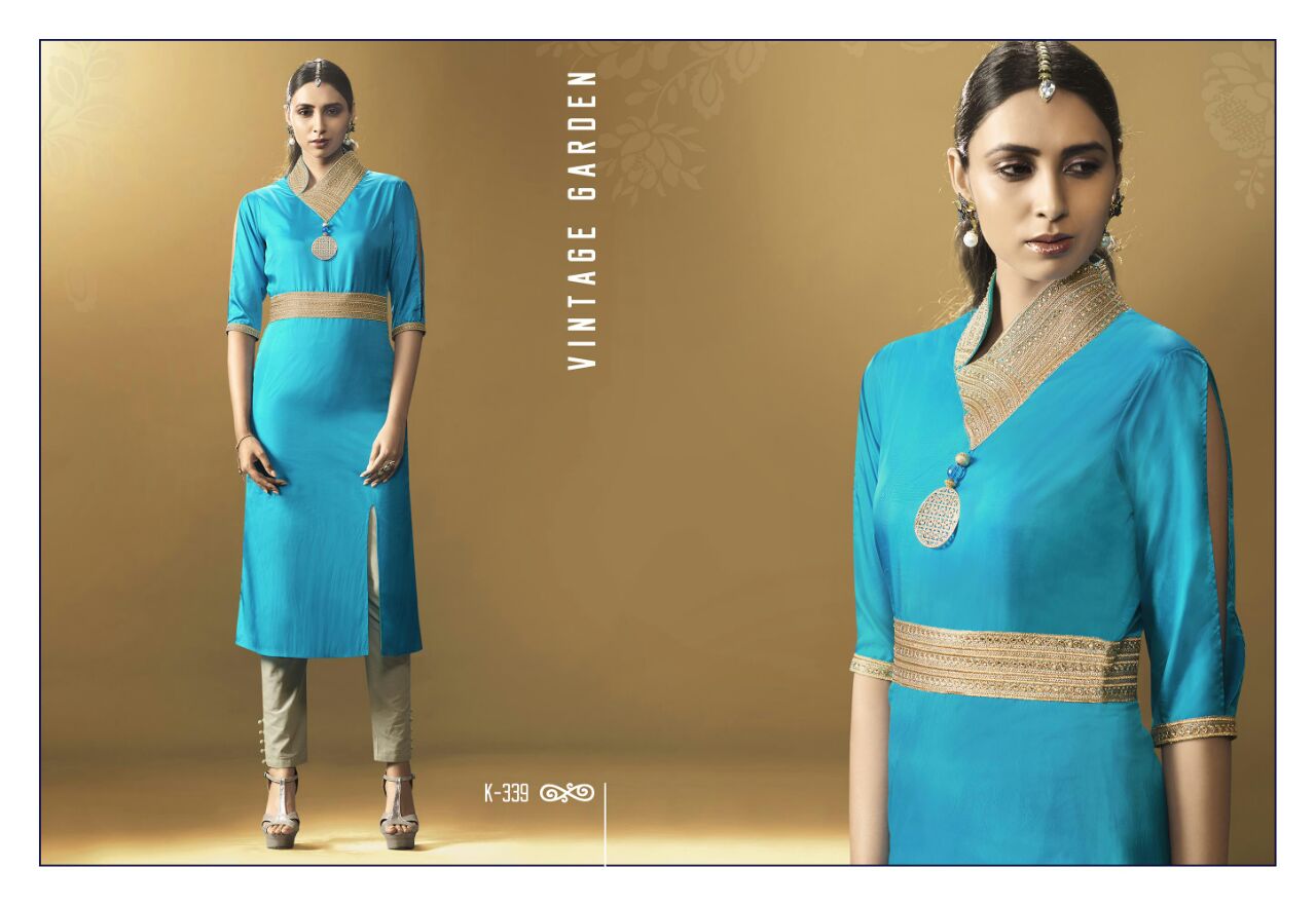 Glint By Eternal 332 To 343 Series Western Beautiful Stylish Designer Embroidered Party Wear & Ethnic Wear Art Silk Kurtis At Wholesale Price