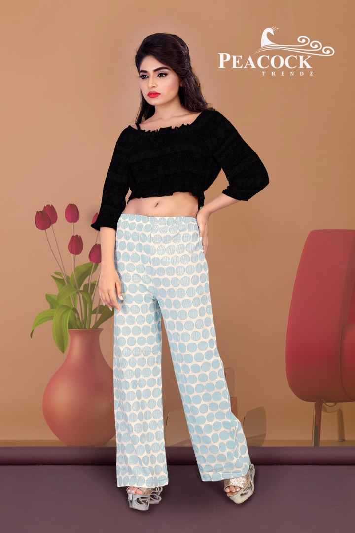 Glory Vol-1 By Peacock Trendz 01 To 12 Series Stylish Colorful Beautiful Fancy Casual Wear & Ethnic Wear Cotton Printed Palazzos At Wholesale Price