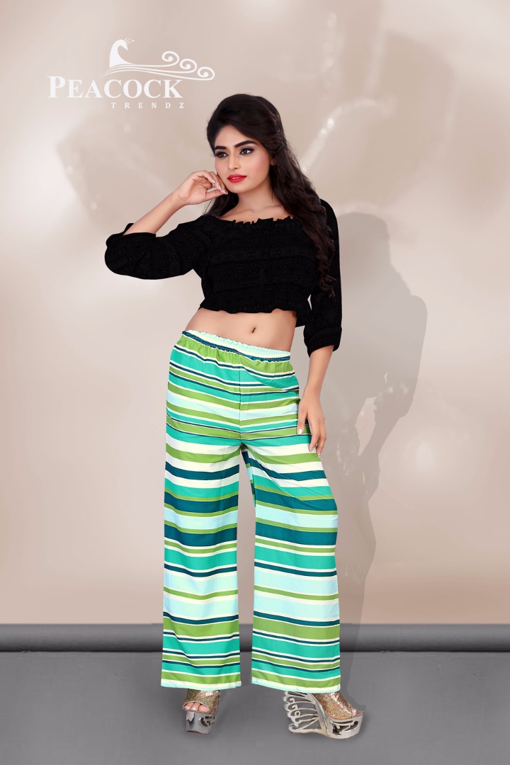 Glory Vol-1 By Peacock Trendz 01 To 12 Series Stylish Colorful Beautiful Fancy Casual Wear & Ethnic Wear Cotton Printed Palazzos At Wholesale Price