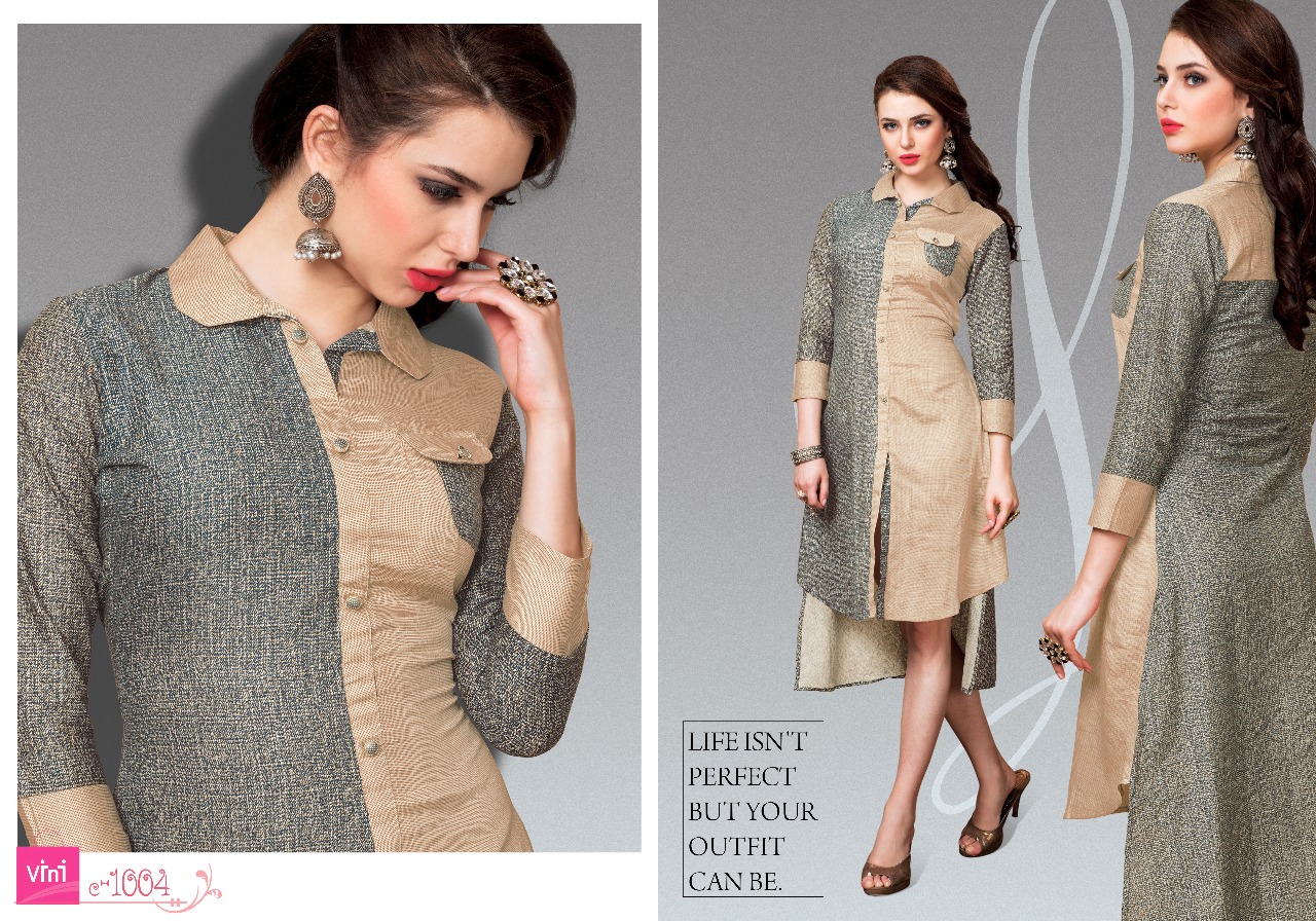Grace Lyn By Vini 1001 To 1009 Series Designer Western Kurtis Fancy Casual Wear & Ready To Wear Rayon & Cotton Printed Kurtis At Wholesale Price