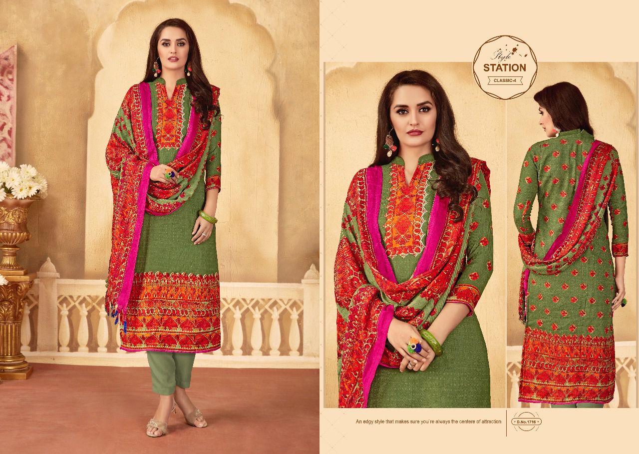 Hasarat By Kalyan Prints 1713 To 1724 Series Pure Pashmina With Digital Print Winter Wear & Casual Wear Dresses At Wholesale Price