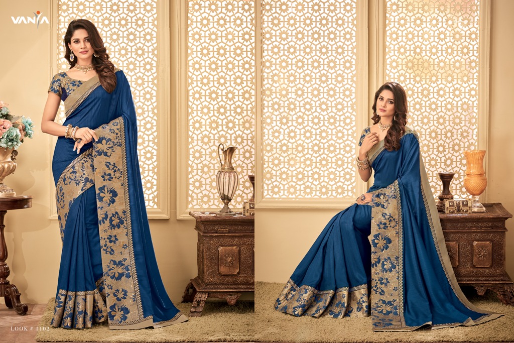 High Resolution By Vanya 1101 To 1118 Series Designer Stylish Beautiful Fancy Colorful Party Wear & Occasional Wear Silk Sarees At Wholesale Price