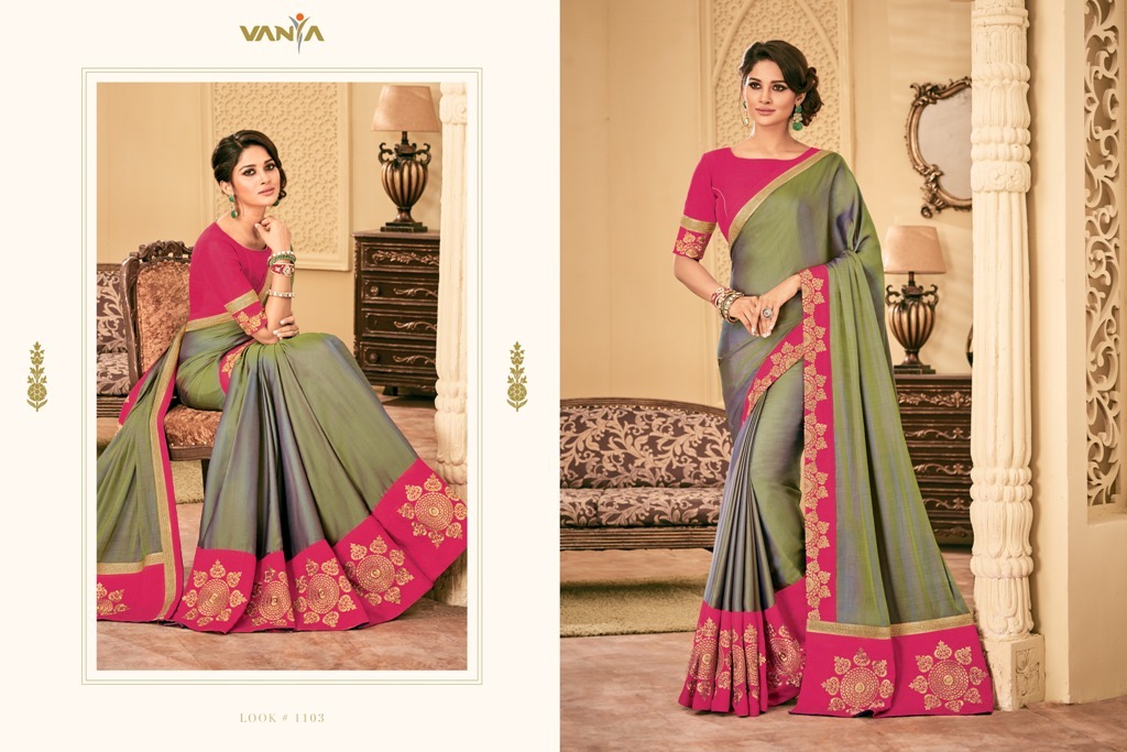 High Resolution By Vanya 1101 To 1118 Series Designer Stylish Beautiful Fancy Colorful Party Wear & Occasional Wear Silk Sarees At Wholesale Price