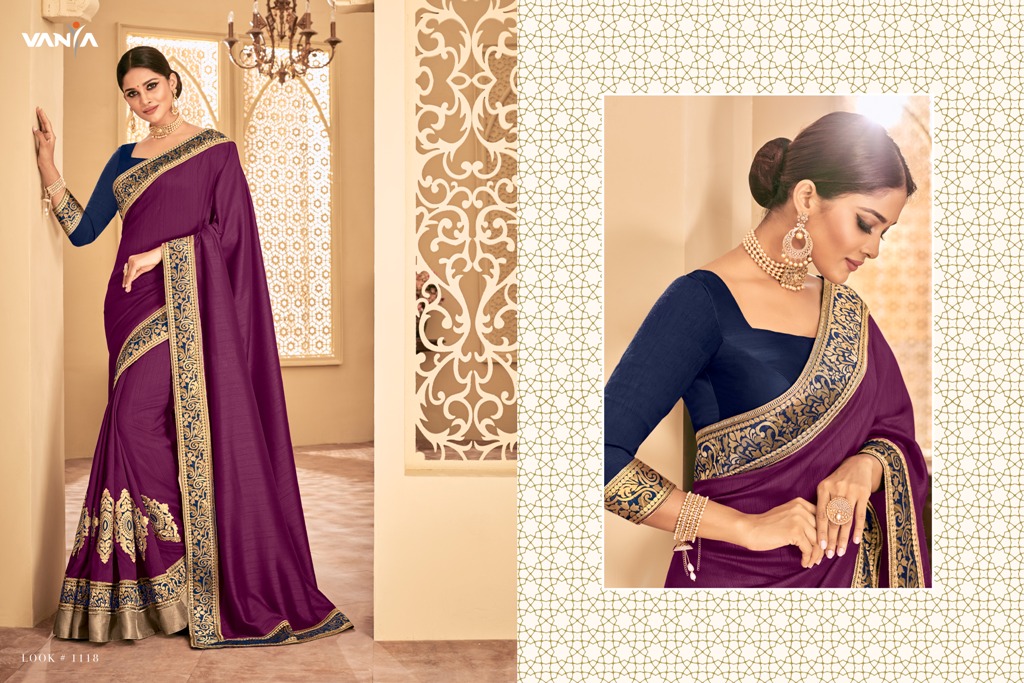 High Resolution By Vanya 1101 To 1118 Series Designer Stylish Beautiful Fancy Colorful Party Wear & Occasional Wear Silk Sarees At Wholesale Price