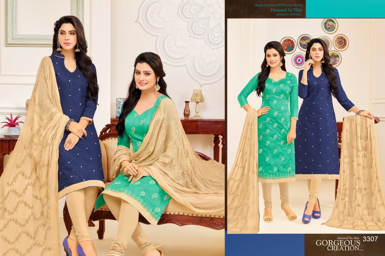Hum Tum Vol-5 By Rr Fashion 3301 To 3312 Series Indian Beautiful Colorful Two Tops Concept Fancy Party Wear & Occasional Wear Cotton Jacquard & Chanderi Work Dresses At Wholesale Price
