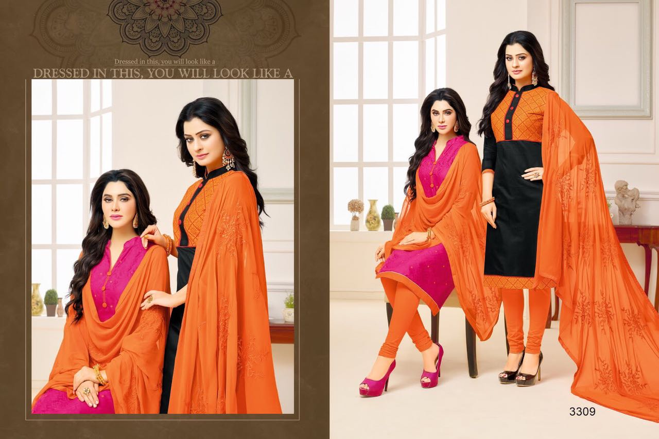 Hum Tum Vol-5 By Rr Fashion 3301 To 3312 Series Indian Beautiful Colorful Two Tops Concept Fancy Party Wear & Occasional Wear Cotton Jacquard & Chanderi Work Dresses At Wholesale Price
