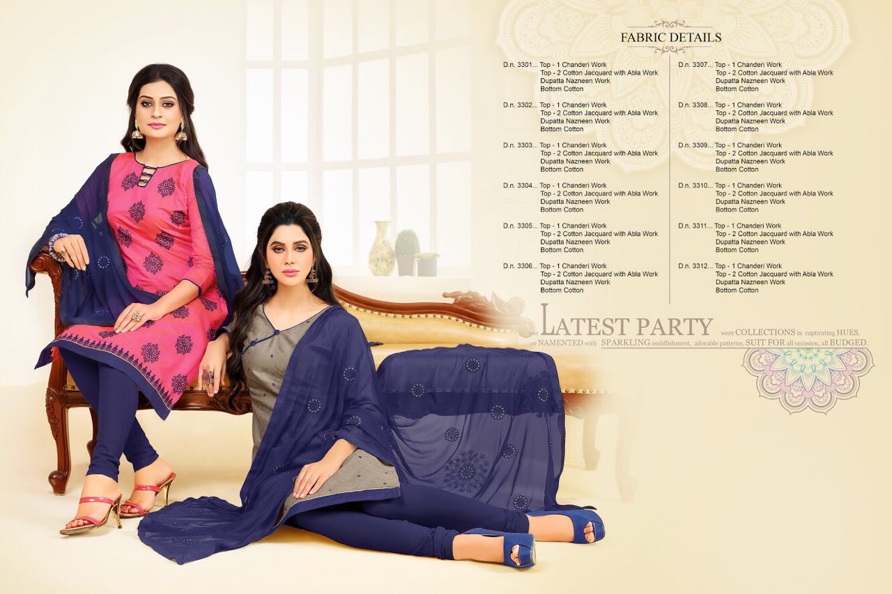 Hum Tum Vol-5 By Rr Fashion 3301 To 3312 Series Indian Beautiful Colorful Two Tops Concept Fancy Party Wear & Occasional Wear Cotton Jacquard & Chanderi Work Dresses At Wholesale Price