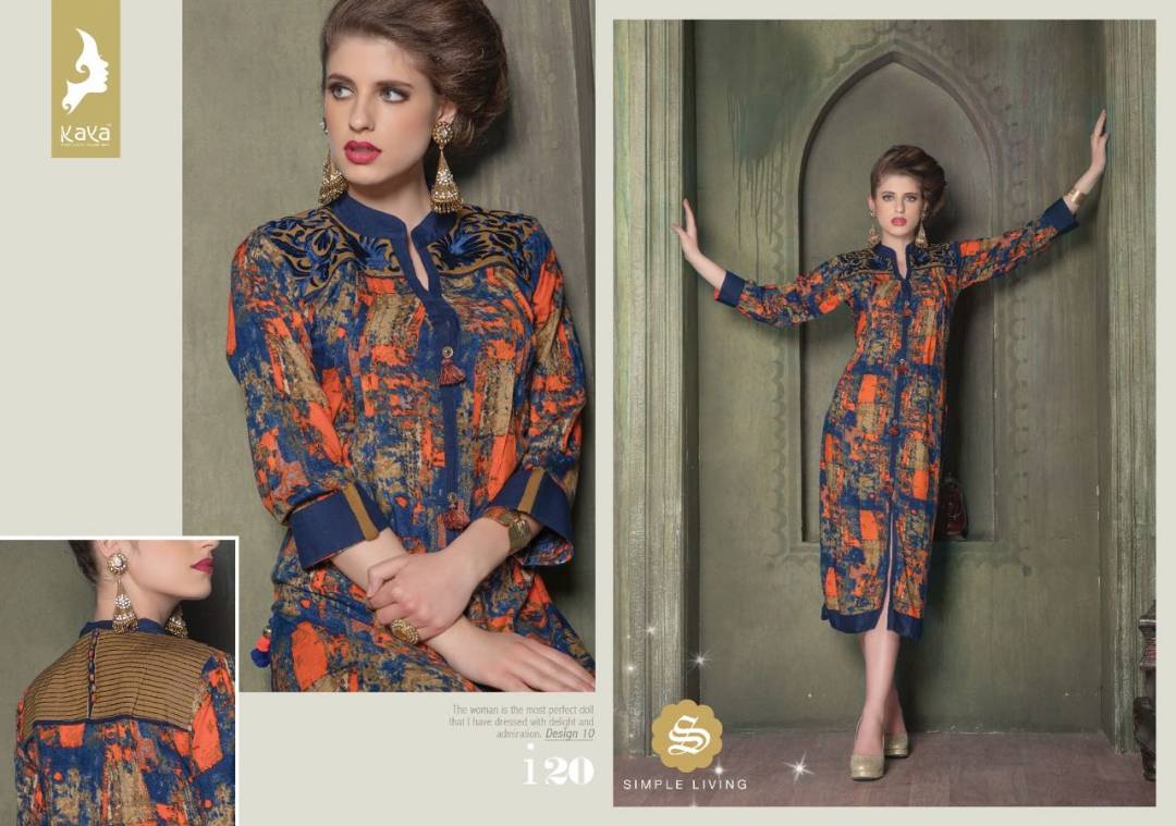 I20 01 To 12 Series By Kaya Beautiful Colorful Stylish Fancy Party Wear Occasional Wear Casual Wear Printed Kurti At Wholesale Price