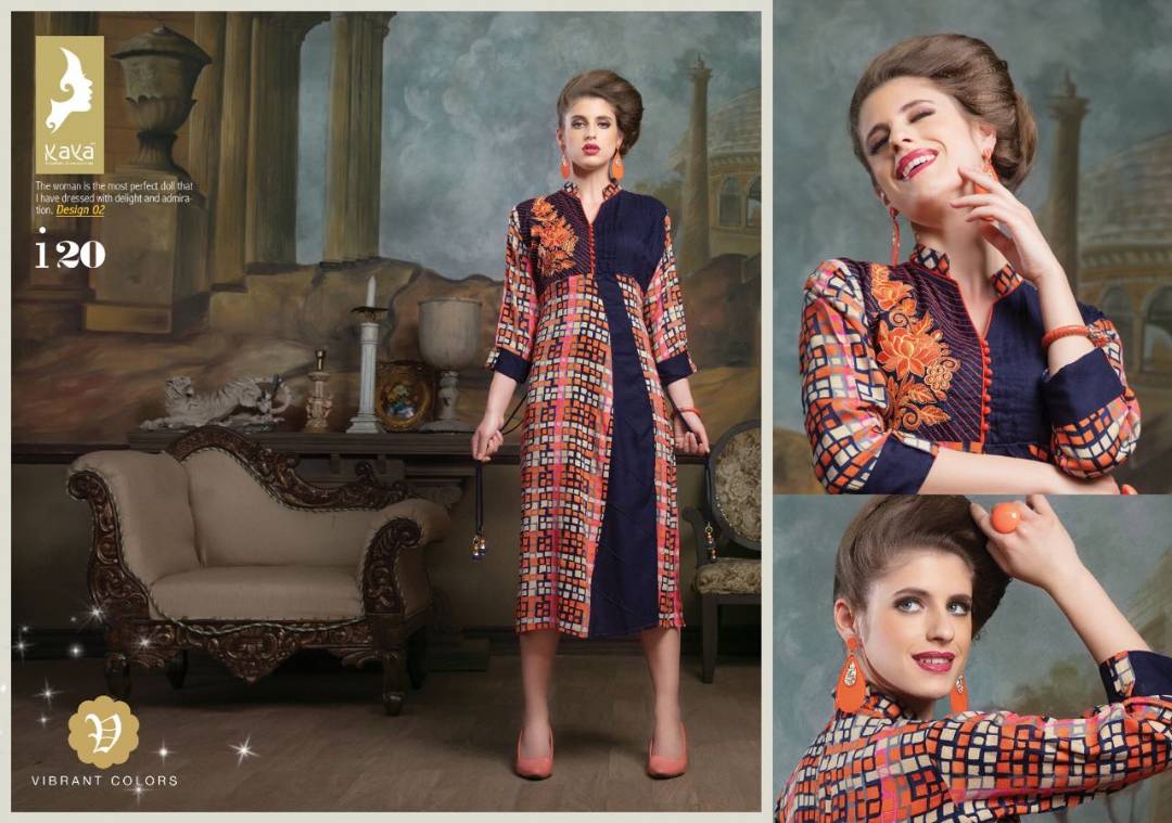 I20 01 To 12 Series By Kaya Beautiful Colorful Stylish Fancy Party Wear Occasional Wear Casual Wear Printed Kurti At Wholesale Price