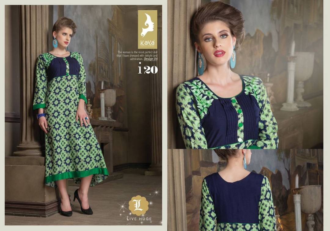 I20 01 To 12 Series By Kaya Beautiful Colorful Stylish Fancy Party Wear Occasional Wear Casual Wear Printed Kurti At Wholesale Price