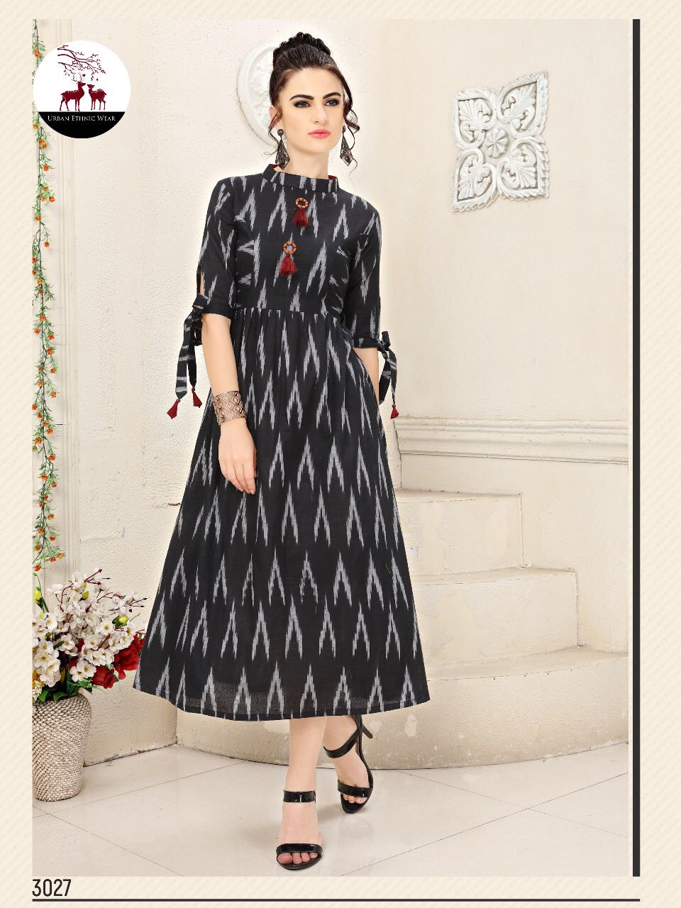 Ikat By Mrigya 3026 To 3033 Series Designer Stylish Colorful Fancy Beautiful Party Wear & Ethnic Wear Pure Cotton Printed Kurtis At Wholesale Price
