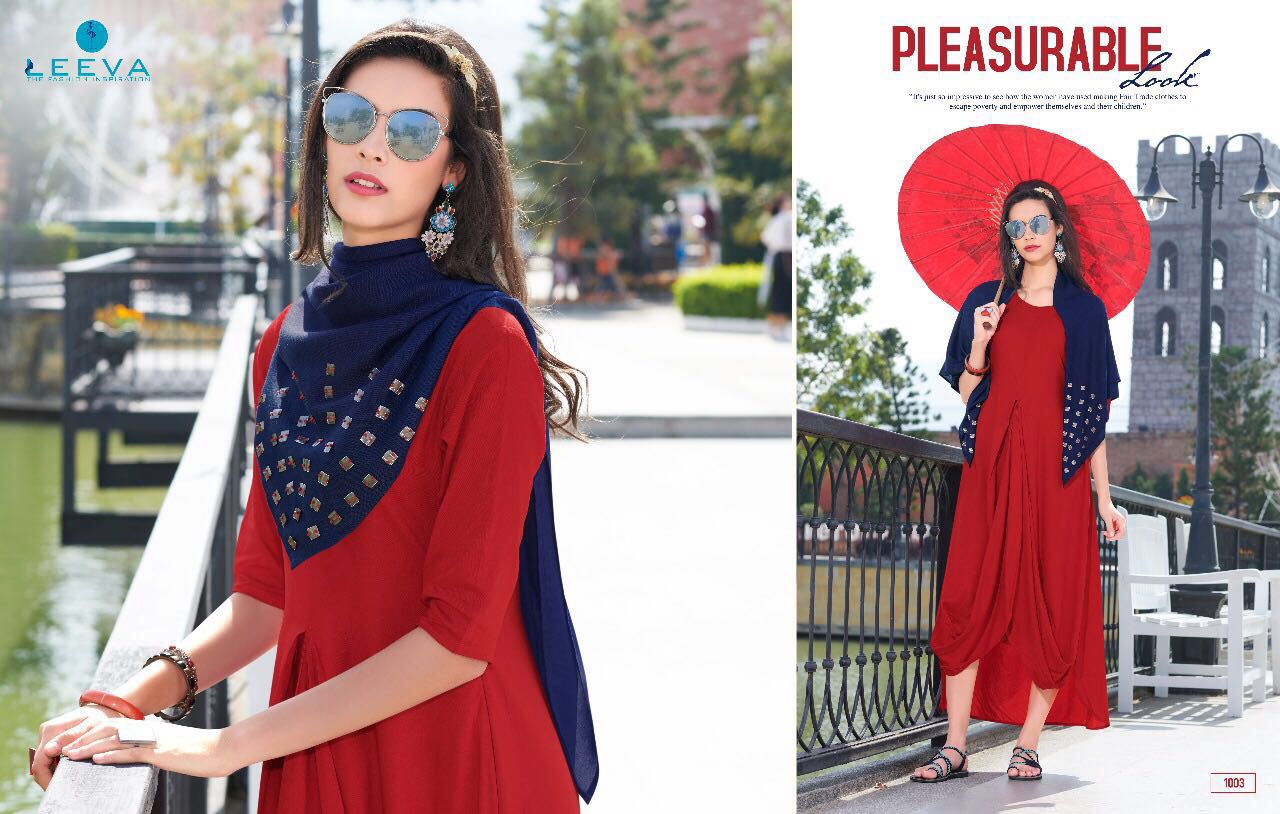 Impress+ By Leeva 1001 To 1006 Series Designer Stylish Colorful Fancy Beautiful Casual Wear & Ethnic Wear Flex Cotton & Rayon Kurtis At Wholesale Price