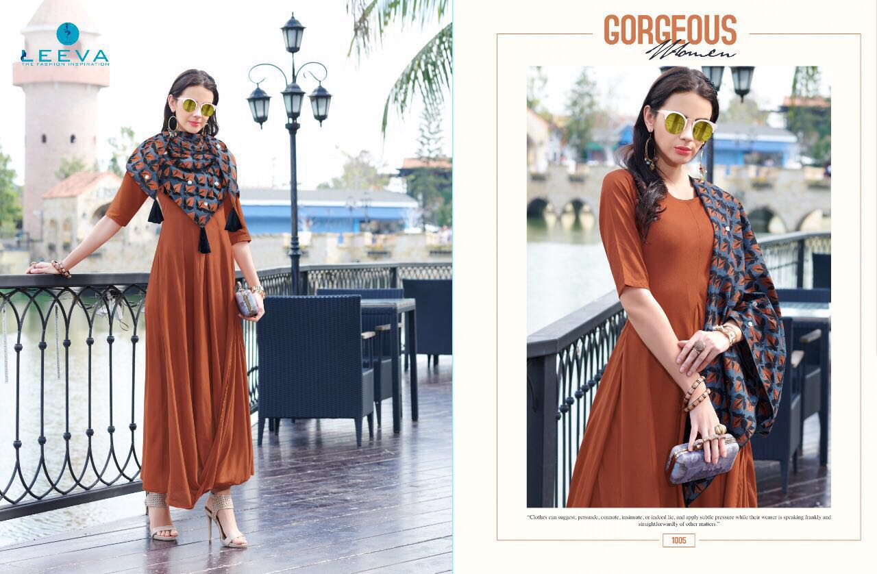 Impress+ By Leeva 1001 To 1006 Series Designer Stylish Colorful Fancy Beautiful Casual Wear & Ethnic Wear Flex Cotton & Rayon Kurtis At Wholesale Price
