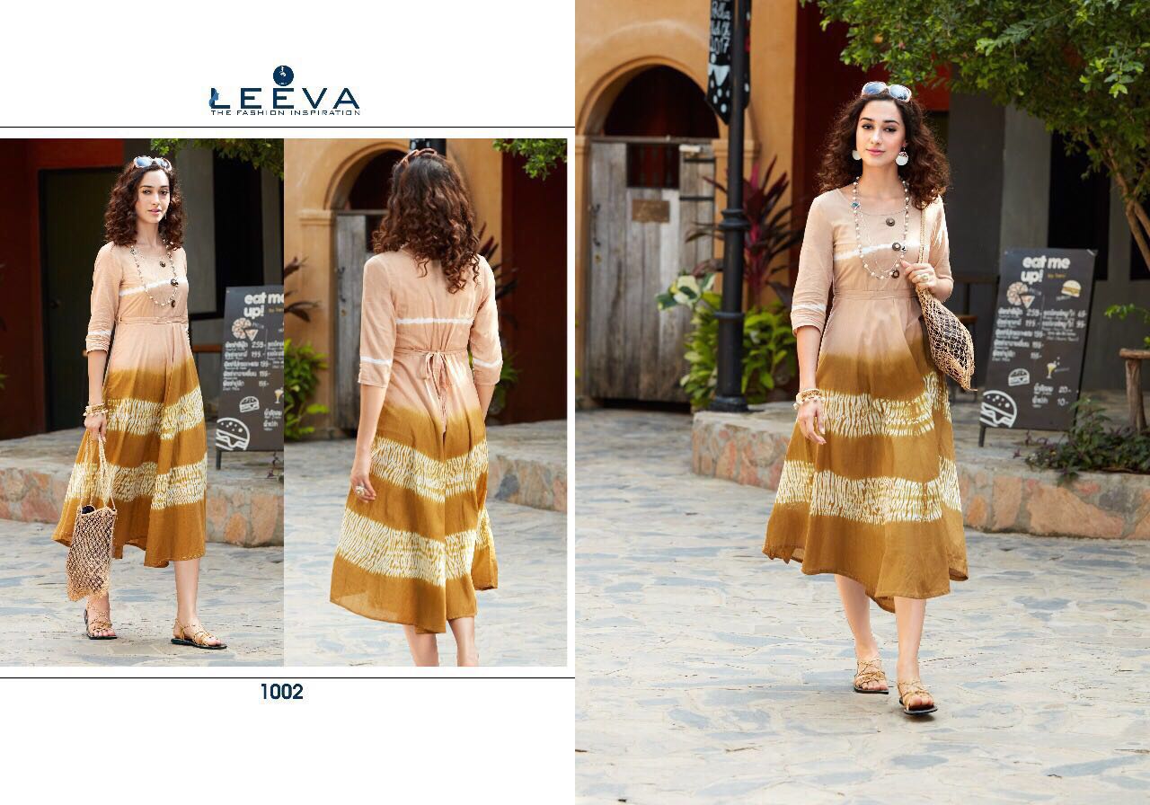 Impress Vol-1 By Leeva 1001 To 1008 Series Beautiful Stylish Colorful Fancy Casual Wear & Party Wear Rayon/ Cotton Printed Kurtis At Wholesale Price