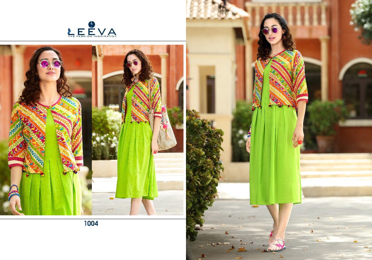Impress Vol-1 By Leeva 1001 To 1008 Series Beautiful Stylish Colorful Fancy Casual Wear & Party Wear Rayon/ Cotton Printed Kurtis At Wholesale Price