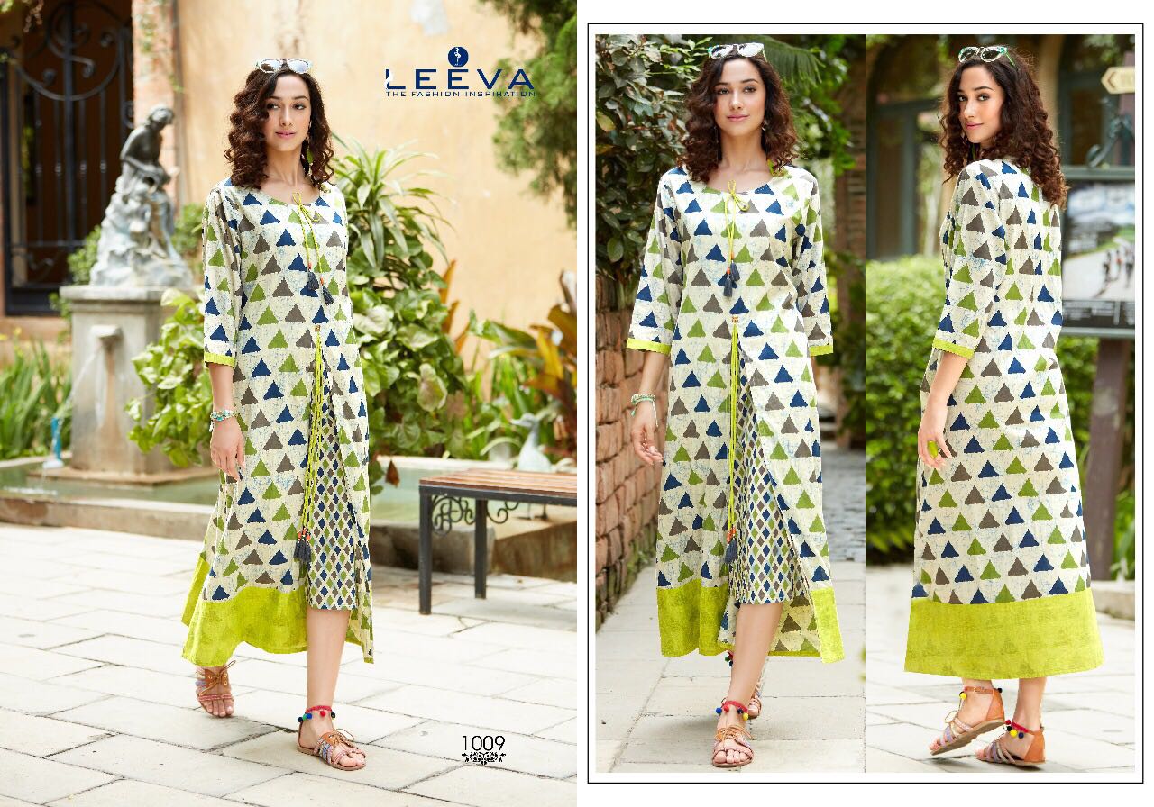 Impress Vol-2 By Leeva 1009 To 1017 Series Beautiful Stylish Colorful Fancy Casual Wear & Party Wear Rayon/ Cotton Printed Kurtis At Wholesale Price