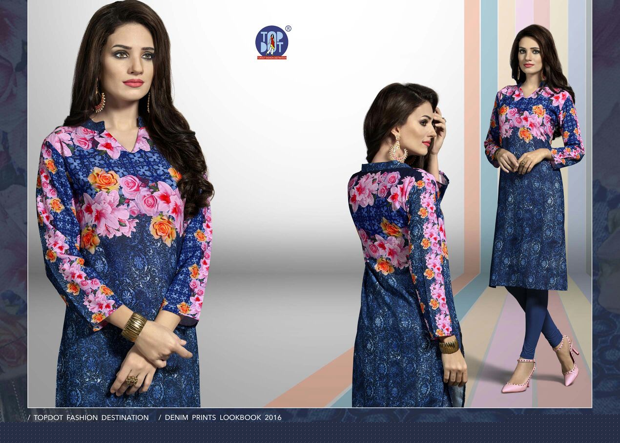 Indigo Rush By Top Dot 111 To 118 Series Indian Designer Colorful Beautiful Casual Wear And Ready To Wear Superior Georgette Printed Kurtis At Wholesale Price