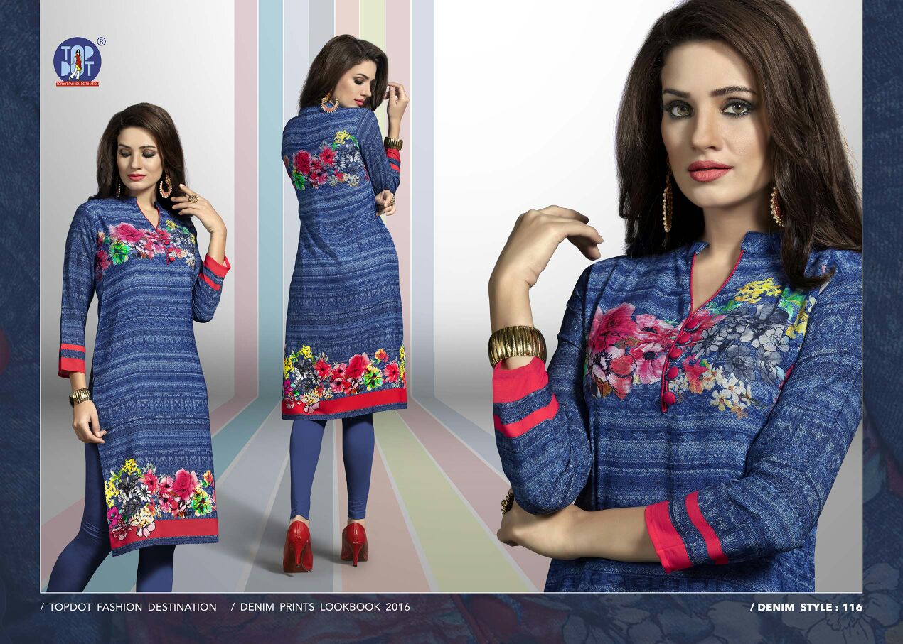 Indigo Rush By Top Dot 111 To 118 Series Indian Designer Colorful Beautiful Casual Wear And Ready To Wear Superior Georgette Printed Kurtis At Wholesale Price