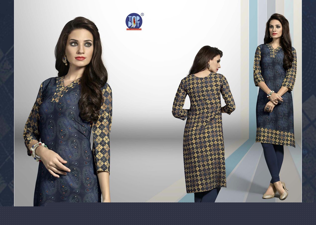 Indigo Rush By Top Dot 111 To 118 Series Indian Designer Colorful Beautiful Casual Wear And Ready To Wear Superior Georgette Printed Kurtis At Wholesale Price