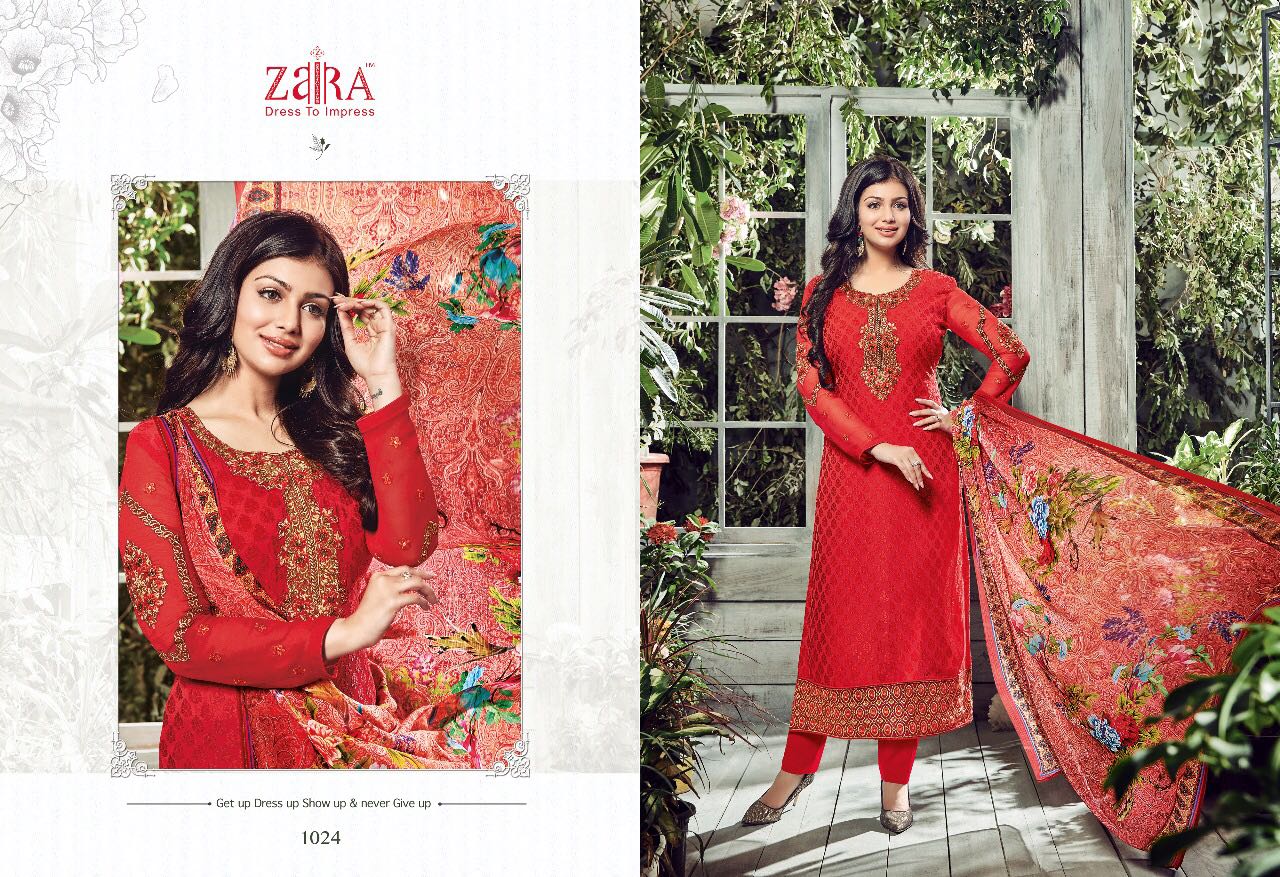 Innayat By Zaira 1017 To 1025 Series Beautiful Designer Fancy Embroidered Colorful Party Wear & Occasional Wear Georgette & Brasso Dresses At Wholesale Price