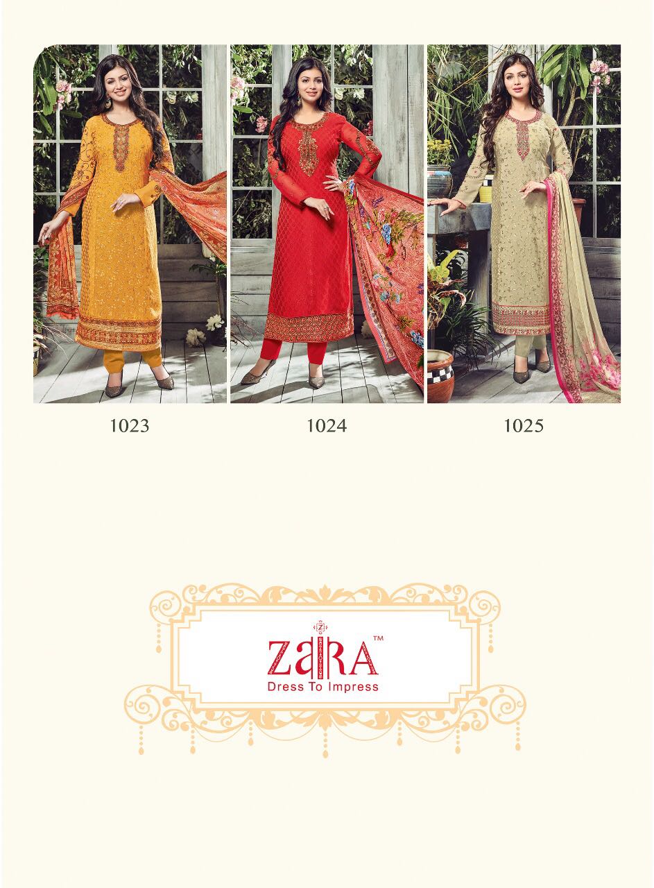 Innayat By Zaira 1017 To 1025 Series Beautiful Designer Fancy Embroidered Colorful Party Wear & Occasional Wear Georgette & Brasso Dresses At Wholesale Price