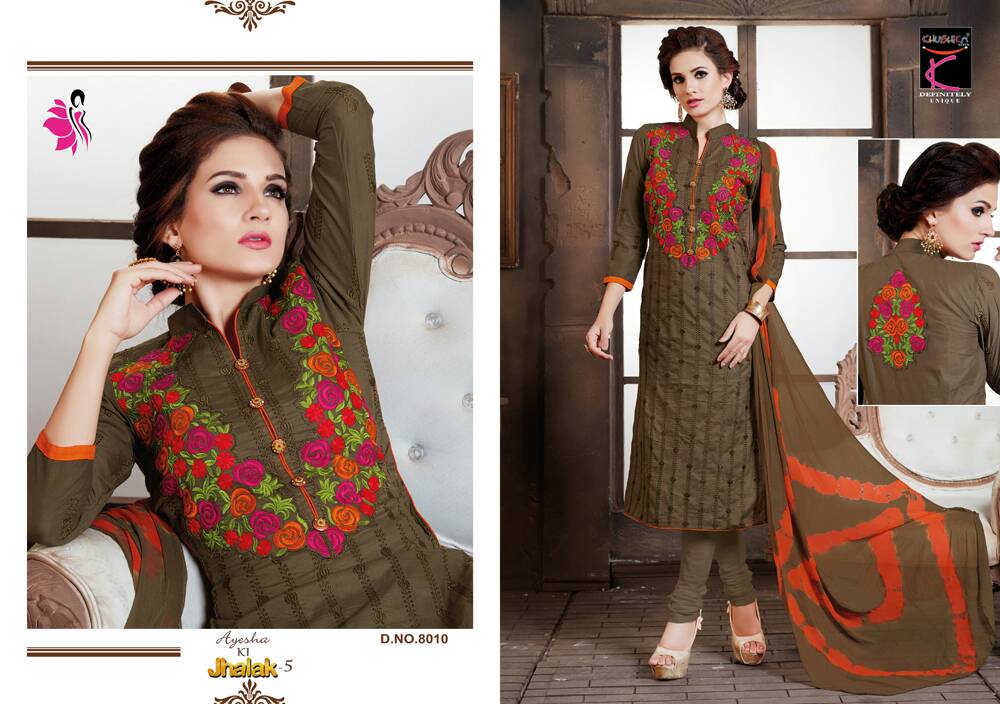 Jhalak Vol-5 By Khwaish 8001 To 8012 Series Pakistani Suits Designer Beautiful Stylish Colorful Fancy Party Wear & Occasional Wear Cotton Embroidered Dresses At Wholesale Price