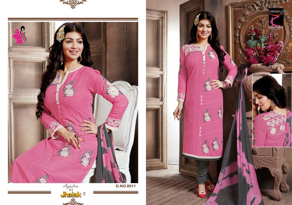 Jhalak Vol-5 By Khwaish 8001 To 8012 Series Pakistani Suits Designer Beautiful Stylish Colorful Fancy Party Wear & Occasional Wear Cotton Embroidered Dresses At Wholesale Price