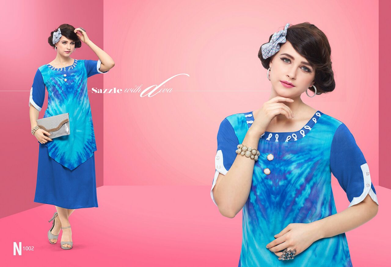Juliet By Sweet Fashion 1001 To 1009 Series Western Beautiful Stylish Designer Printed Casual Wear Party Wear Rayon Kurtis At Wholesale Price