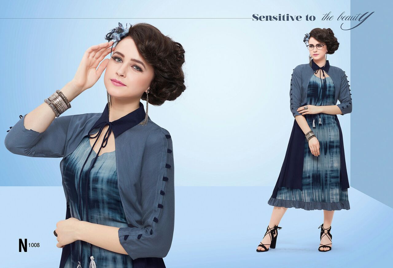 Juliet By Sweet Fashion 1001 To 1009 Series Western Beautiful Stylish Designer Printed Casual Wear Party Wear Rayon Kurtis At Wholesale Price