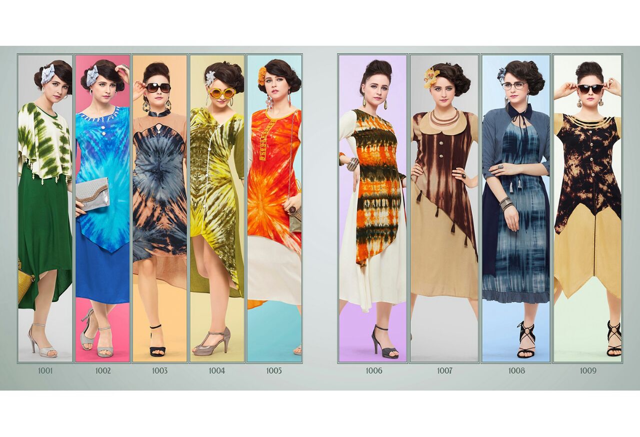 Juliet By Sweet Fashion 1001 To 1009 Series Western Beautiful Stylish Designer Printed Casual Wear Party Wear Rayon Kurtis At Wholesale Price