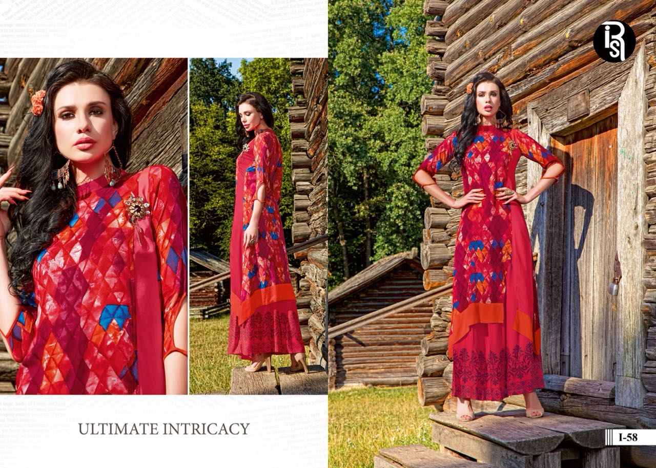 Kaya Vol-3 By Iris 55 To 60 Series Designer Beautiful Colorful Fancy Stylish Party Wear & Ethnic Wear Pure Rayon Kurtis At Wholesale Price