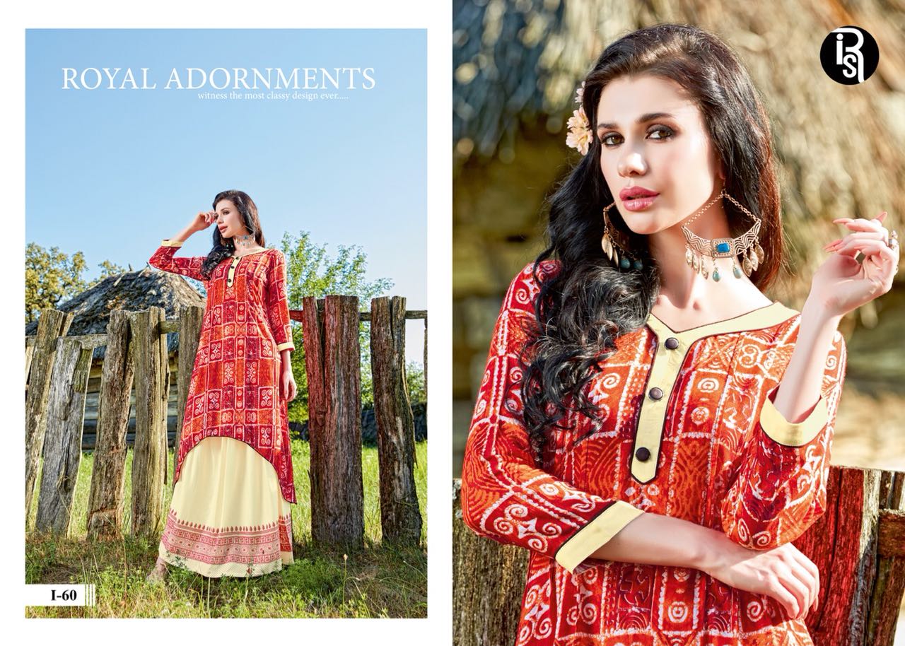 Kaya Vol-3 By Iris 55 To 60 Series Designer Beautiful Colorful Fancy Stylish Party Wear & Ethnic Wear Pure Rayon Kurtis At Wholesale Price