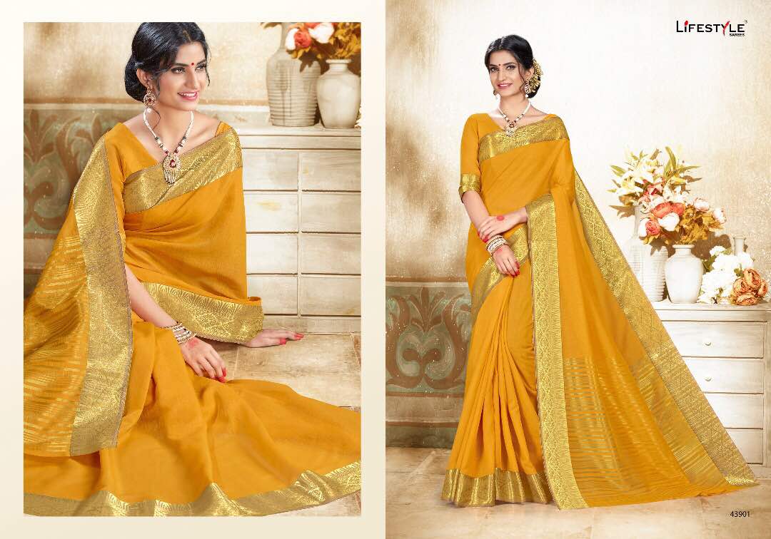 Khadi Silk-6 43901 To 43912 Series By Life Style Beautiful Colorful Stylish Fancy Pretty Party Wear Occasional Wear Casual Wear Printed Silk Sarees At Wholesale Price