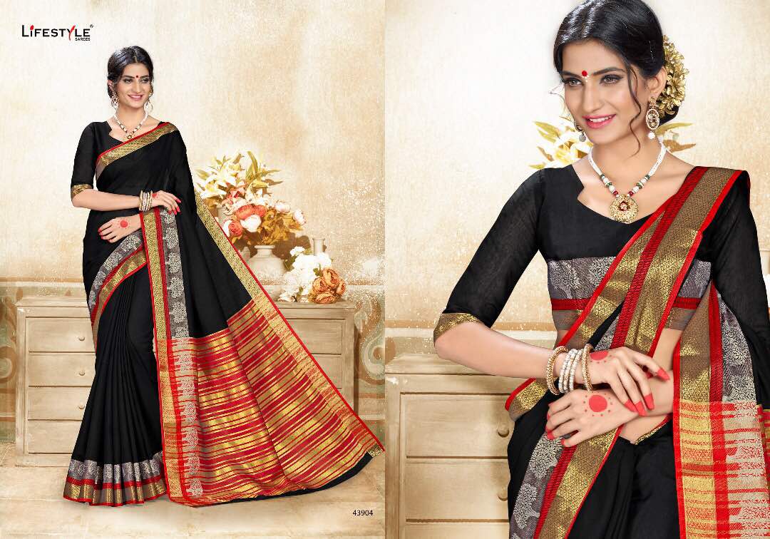 Khadi Silk-6 43901 To 43912 Series By Life Style Beautiful Colorful Stylish Fancy Pretty Party Wear Occasional Wear Casual Wear Printed Silk Sarees At Wholesale Price