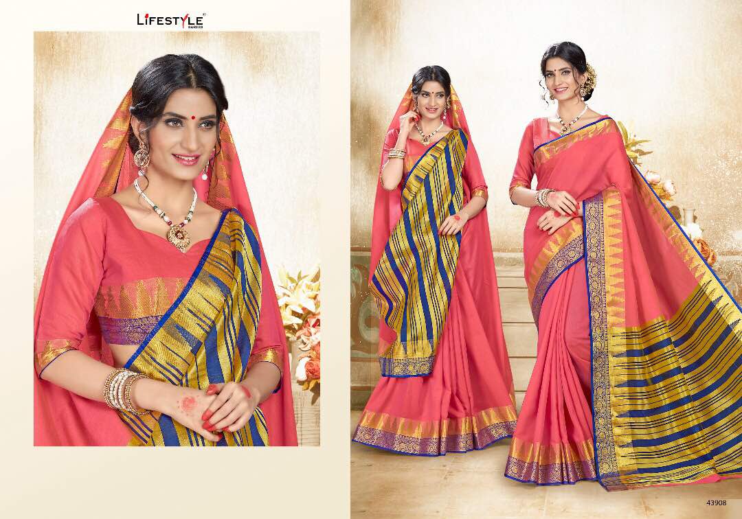 Khadi Silk-6 43901 To 43912 Series By Life Style Beautiful Colorful Stylish Fancy Pretty Party Wear Occasional Wear Casual Wear Printed Silk Sarees At Wholesale Price