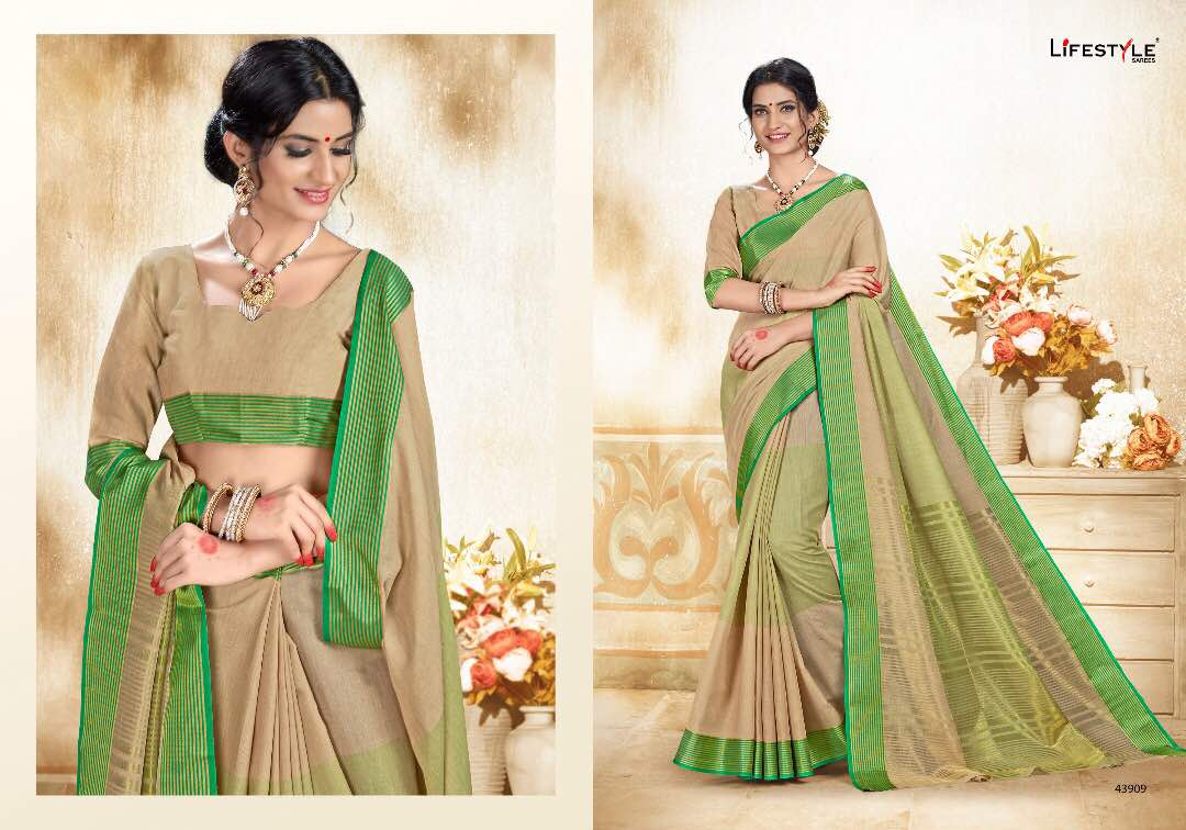 Khadi Silk-6 43901 To 43912 Series By Life Style Beautiful Colorful Stylish Fancy Pretty Party Wear Occasional Wear Casual Wear Printed Silk Sarees At Wholesale Price