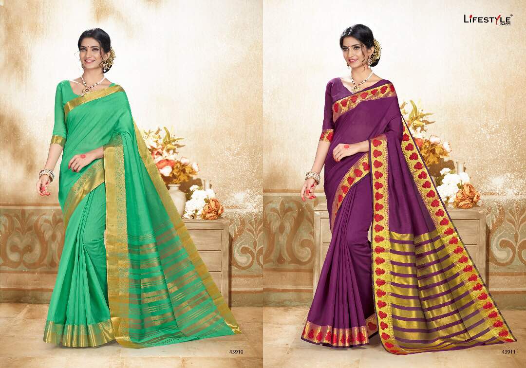 Khadi Silk-6 43901 To 43912 Series By Life Style Beautiful Colorful Stylish Fancy Pretty Party Wear Occasional Wear Casual Wear Printed Silk Sarees At Wholesale Price