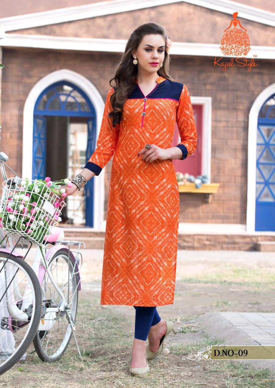 Kit Kat By Kajal Style 01 To 16 Series Beautiful Stylish Designer Printed Casual Wear Ready To Wear Rayon Kurtis At Wholesale Price