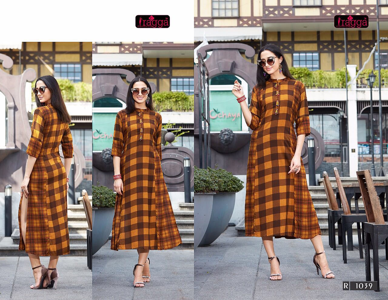 Koraa By Ragga 1035 To 1042 Series Designer Stylish Colorful Fancy Beautiful Party Wear & Ethnic Wear Rayon Printed Kurtis At Wholesale Price