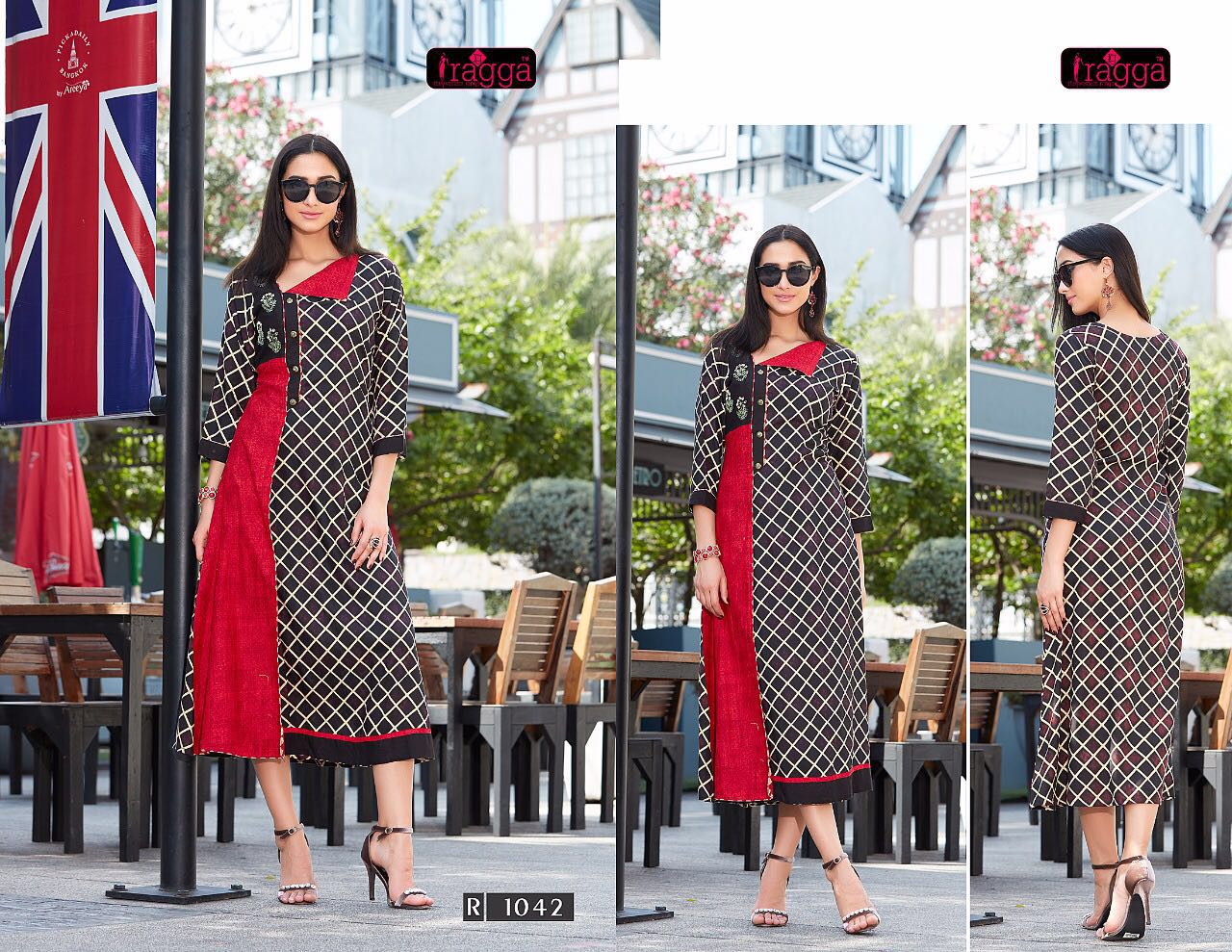 Koraa By Ragga 1035 To 1042 Series Designer Stylish Colorful Fancy Beautiful Party Wear & Ethnic Wear Rayon Printed Kurtis At Wholesale Price