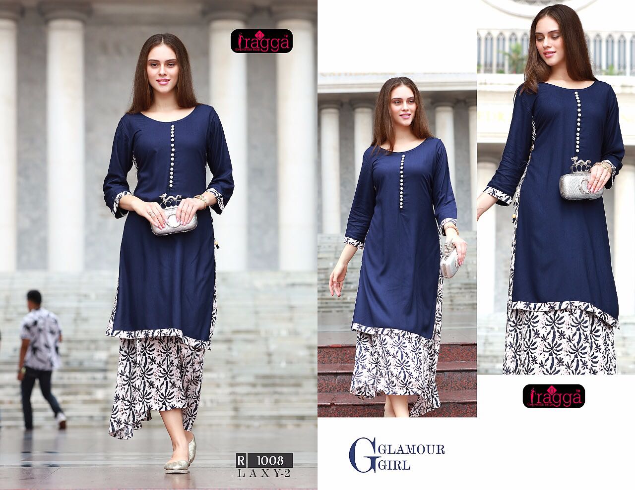Laxy Vol-2 By Ragga 1008 To 1017 Series Designer Stylish Fancy Beautiful Colorful Casual & Party Wear & Ethnic Wear Rayon Printed & Dyed Long Kurtis At Wholesale Price