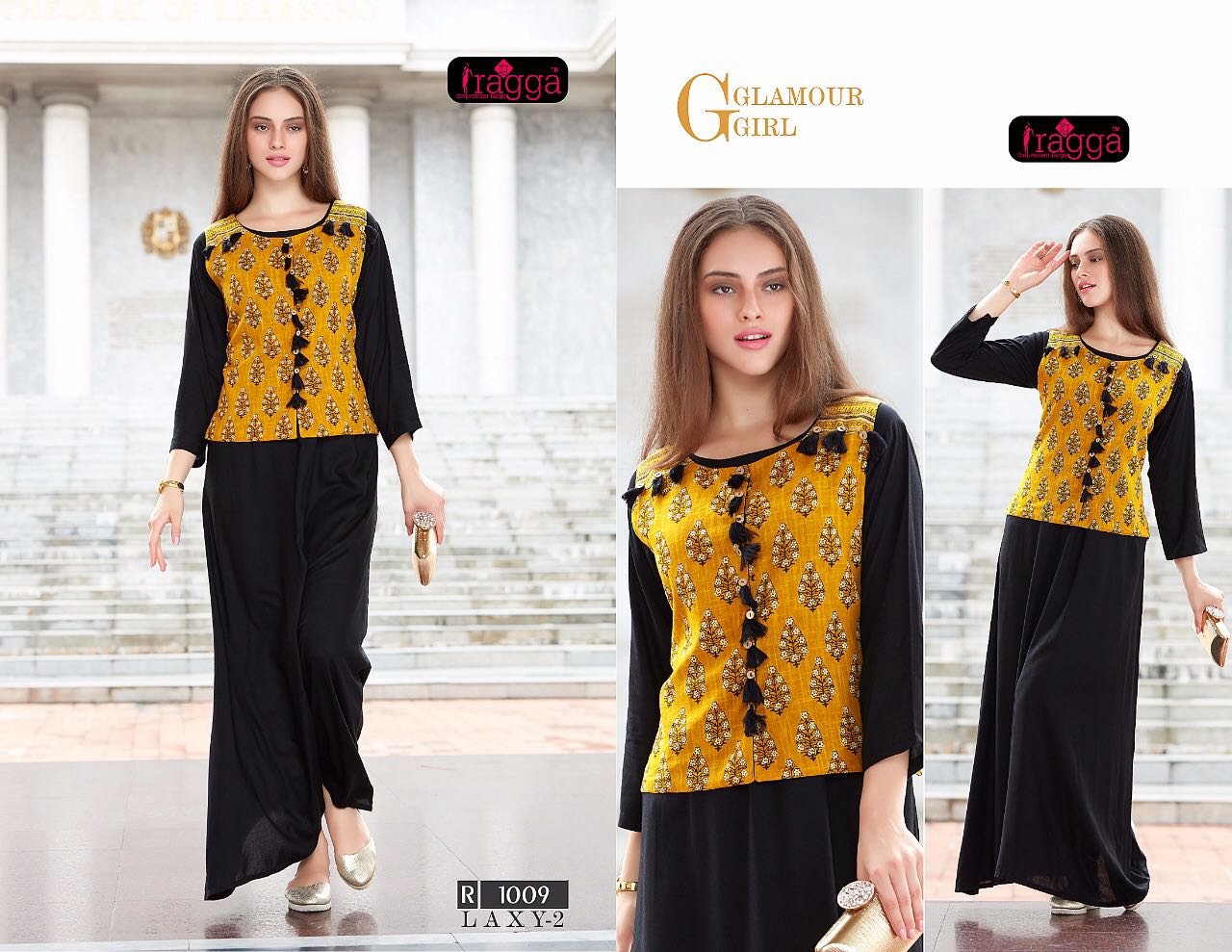 Laxy Vol-2 By Ragga 1008 To 1017 Series Designer Stylish Fancy Beautiful Colorful Casual & Party Wear & Ethnic Wear Rayon Printed & Dyed Long Kurtis At Wholesale Price