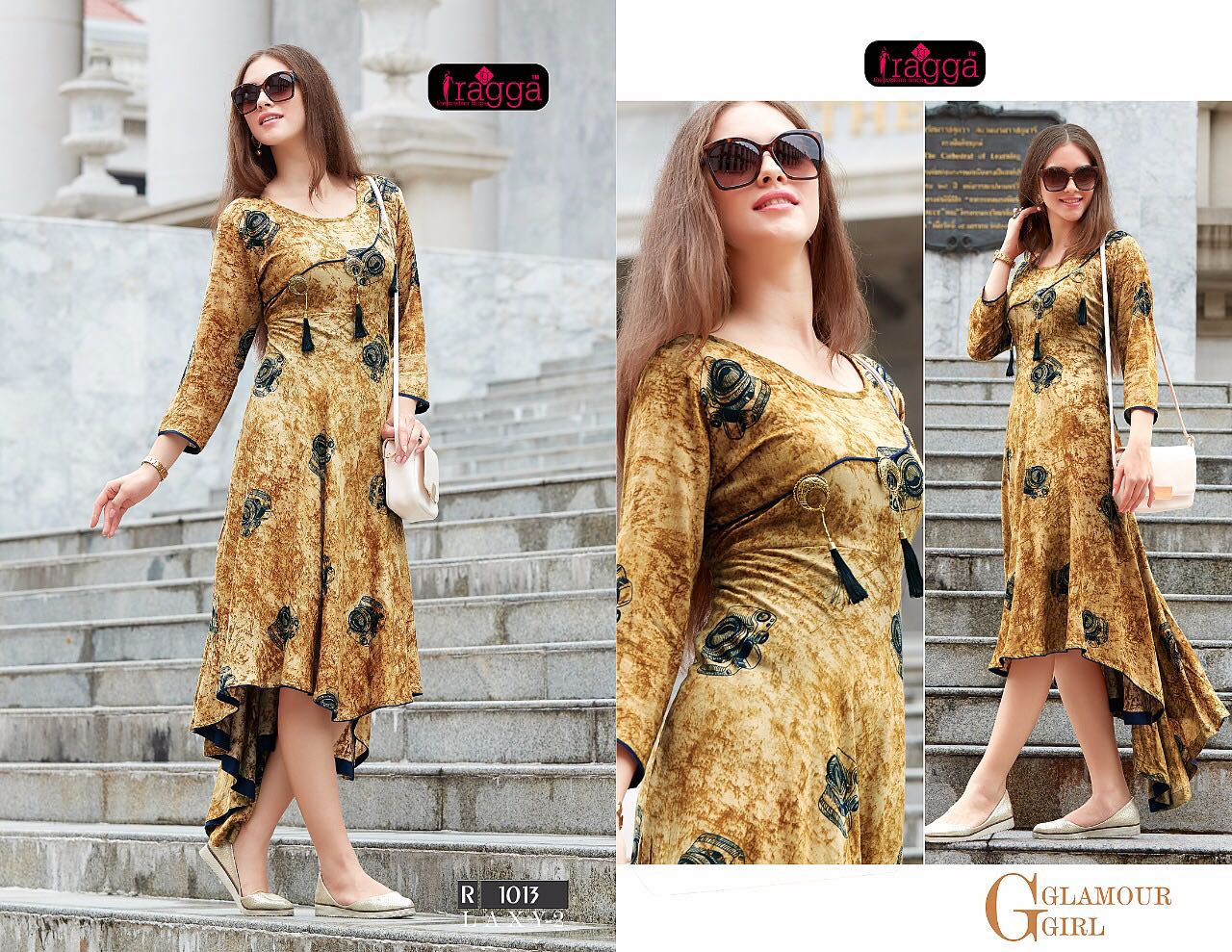 Laxy Vol-2 By Ragga 1008 To 1017 Series Designer Stylish Fancy Beautiful Colorful Casual & Party Wear & Ethnic Wear Rayon Printed & Dyed Long Kurtis At Wholesale Price