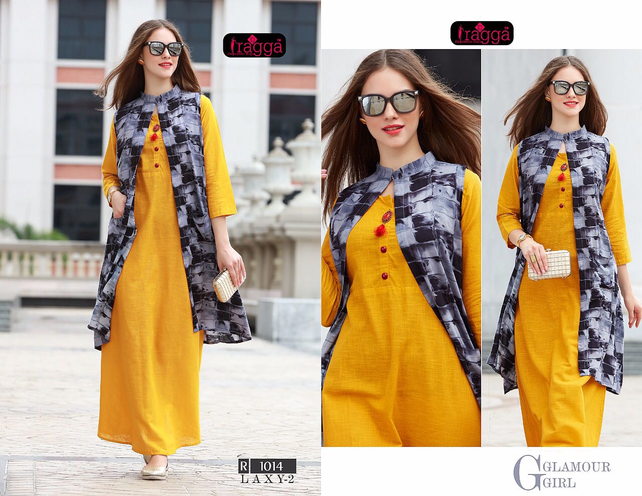 Laxy Vol-2 By Ragga 1008 To 1017 Series Designer Stylish Fancy Beautiful Colorful Casual & Party Wear & Ethnic Wear Rayon Printed & Dyed Long Kurtis At Wholesale Price