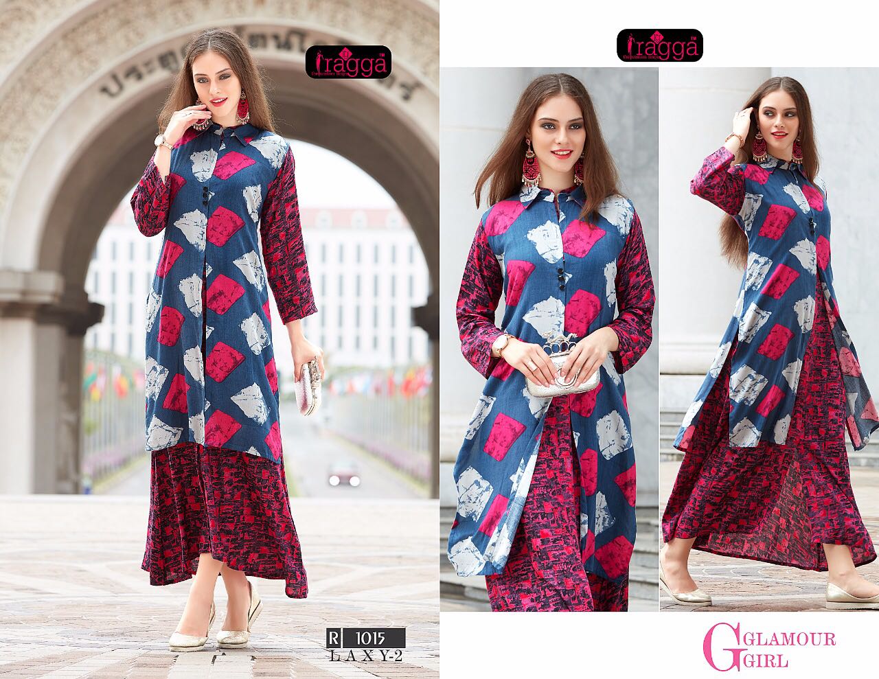 Laxy Vol-2 By Ragga 1008 To 1017 Series Designer Stylish Fancy Beautiful Colorful Casual & Party Wear & Ethnic Wear Rayon Printed & Dyed Long Kurtis At Wholesale Price