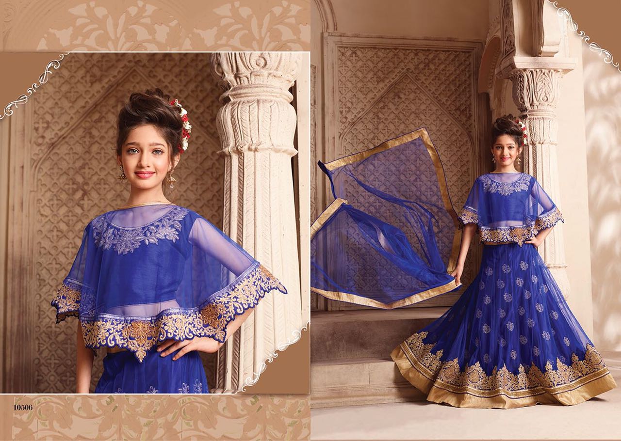 Little Star By Riddhoo Fashion 10501 To 10508 Series Beautiful Colorful Fancy Party Wear & Occasional Wear Georgette Lehengas At Wholesale Price