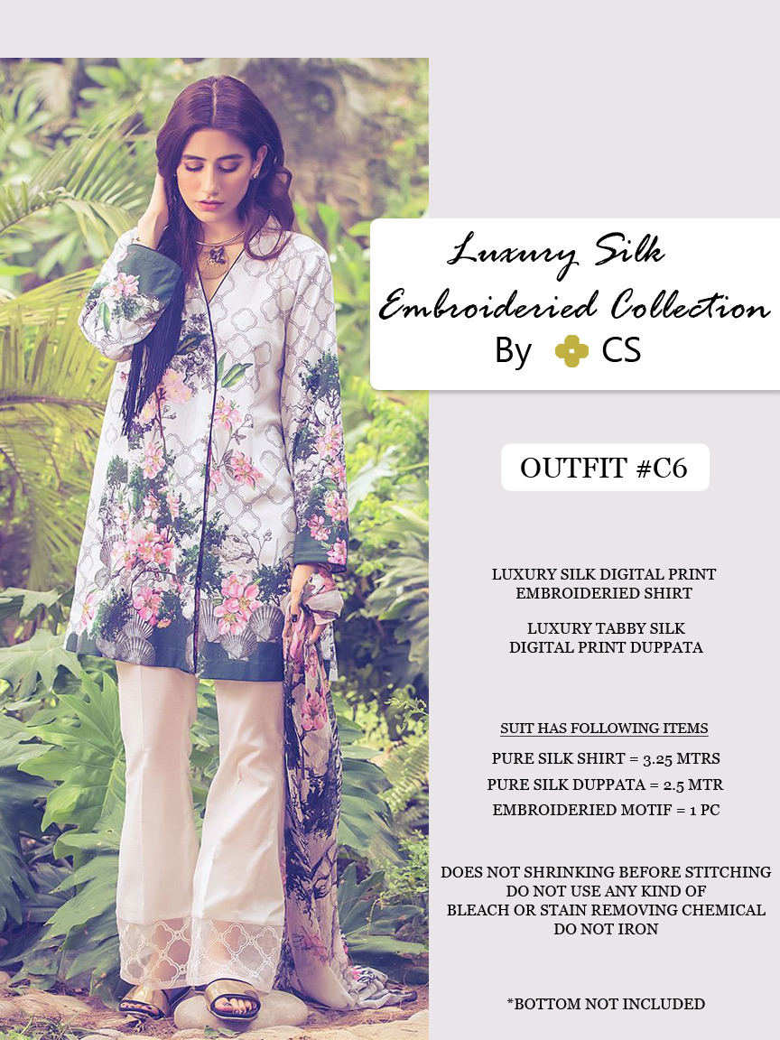 Luxury Silk Collection Vol-2 By Cs C5 To C8 Series Designer Pakistani Embroidered Suits Beautiful Colorful Fancy Party Wear & Occasional Wear Digital Printed Silk Dresses At Wholesale Price