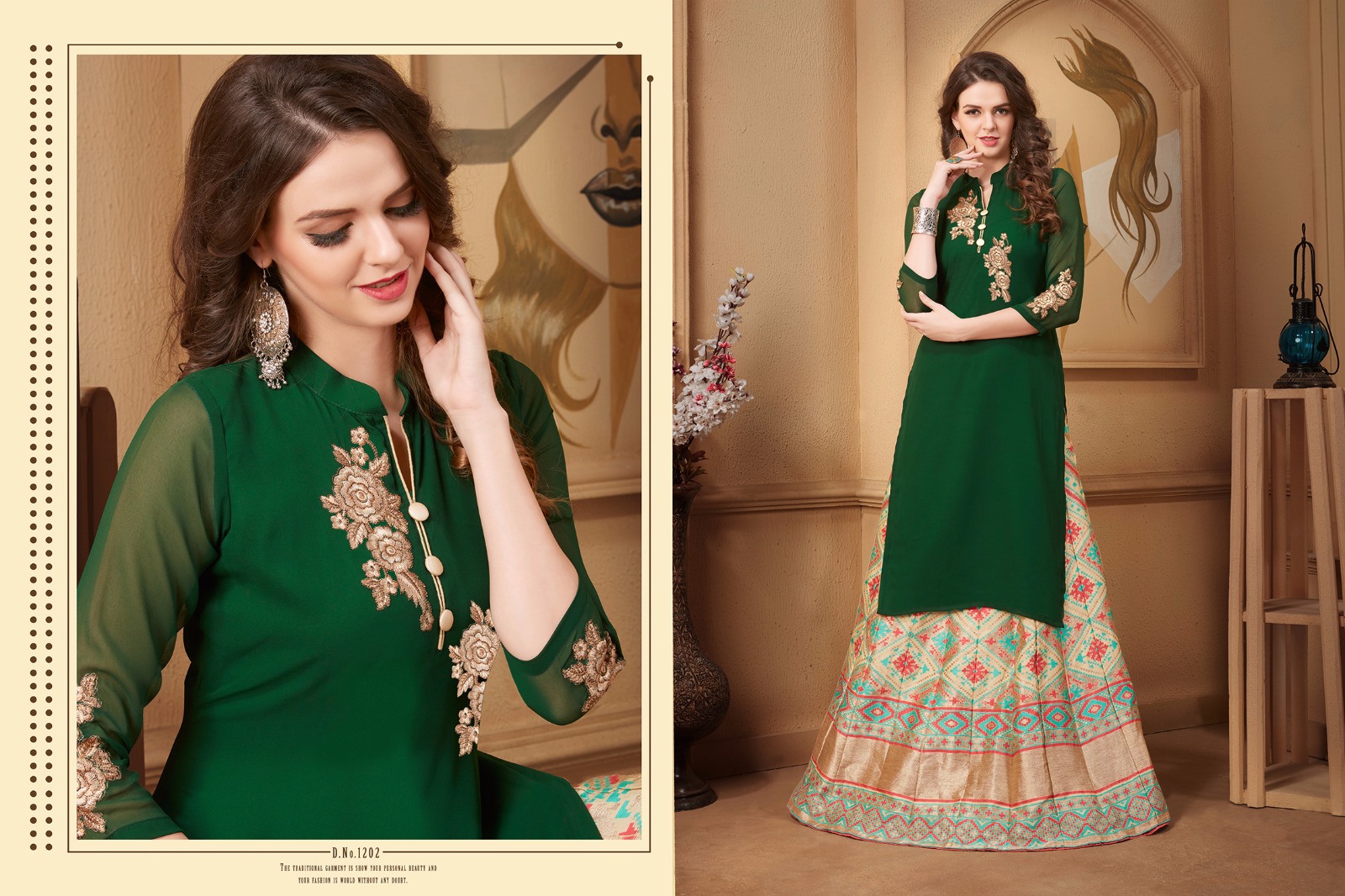 Mahira By Veera Tex 1201 To 1210 Series Beautiful Stylish Designer Embroidered Casual Wear Ready To Wear Ethnic Wear Georgette Kurtis At Wholesale Price